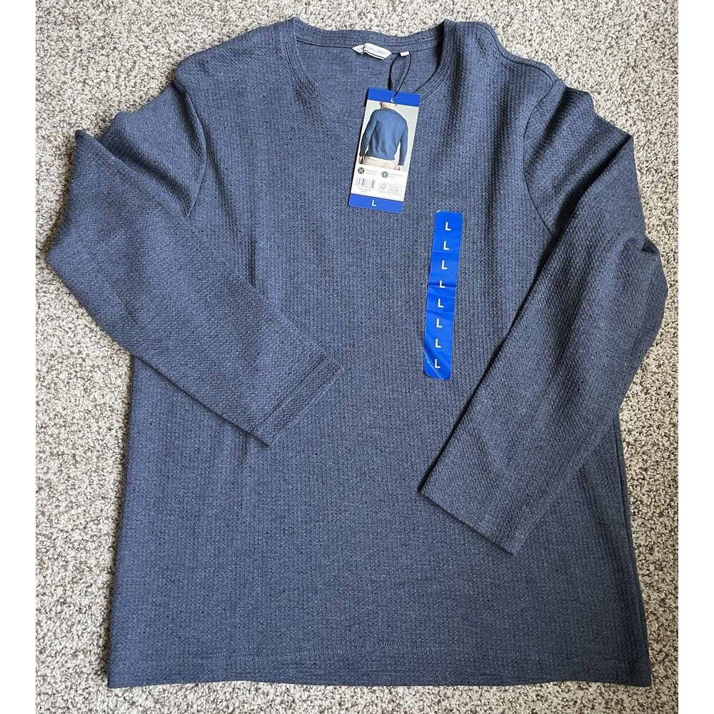 NWT Men's English Laundry Blue Long Sleeve Shirt, Large